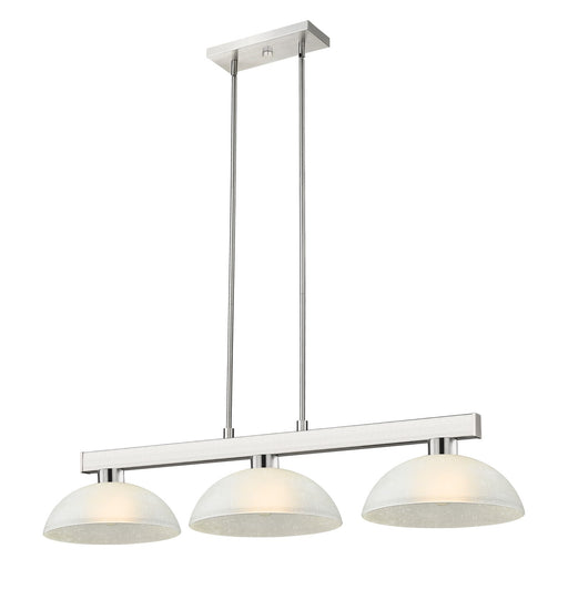 Cobalt Three Light Billiard in Brushed Nickel by Z-Lite Lighting