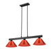 Cobalt Three Light Billiard in Matte Black by Z-Lite Lighting
