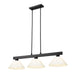 Cobalt Three Light Billiard in Matte Black by Z-Lite Lighting