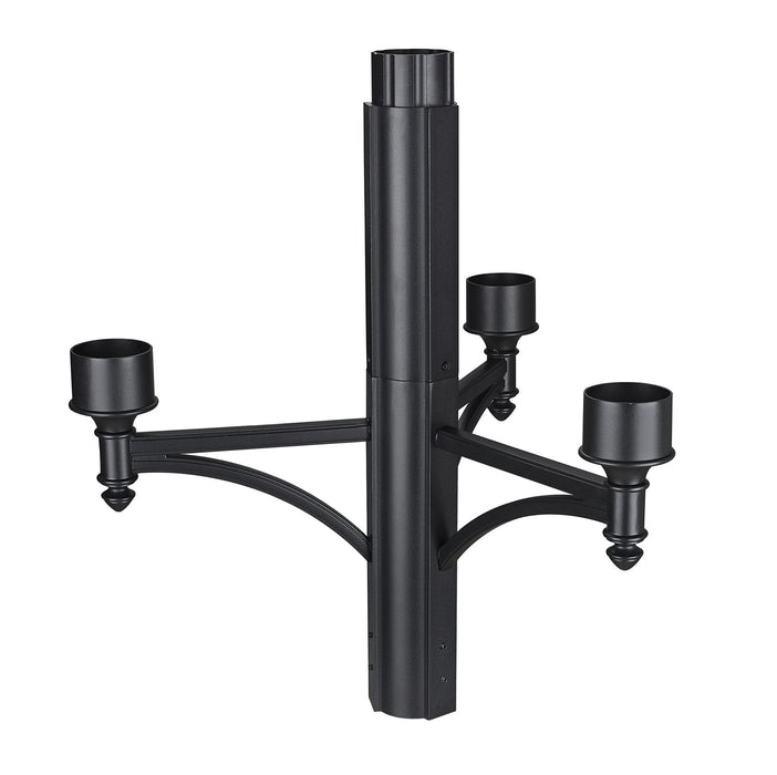 Outdoor Four Light Outdoor Posts/Hardware in Black by Z-Lite Lighting