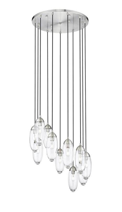 Arden 11 Light Chandelier in Brushed Nickel by Z-Lite Lighting