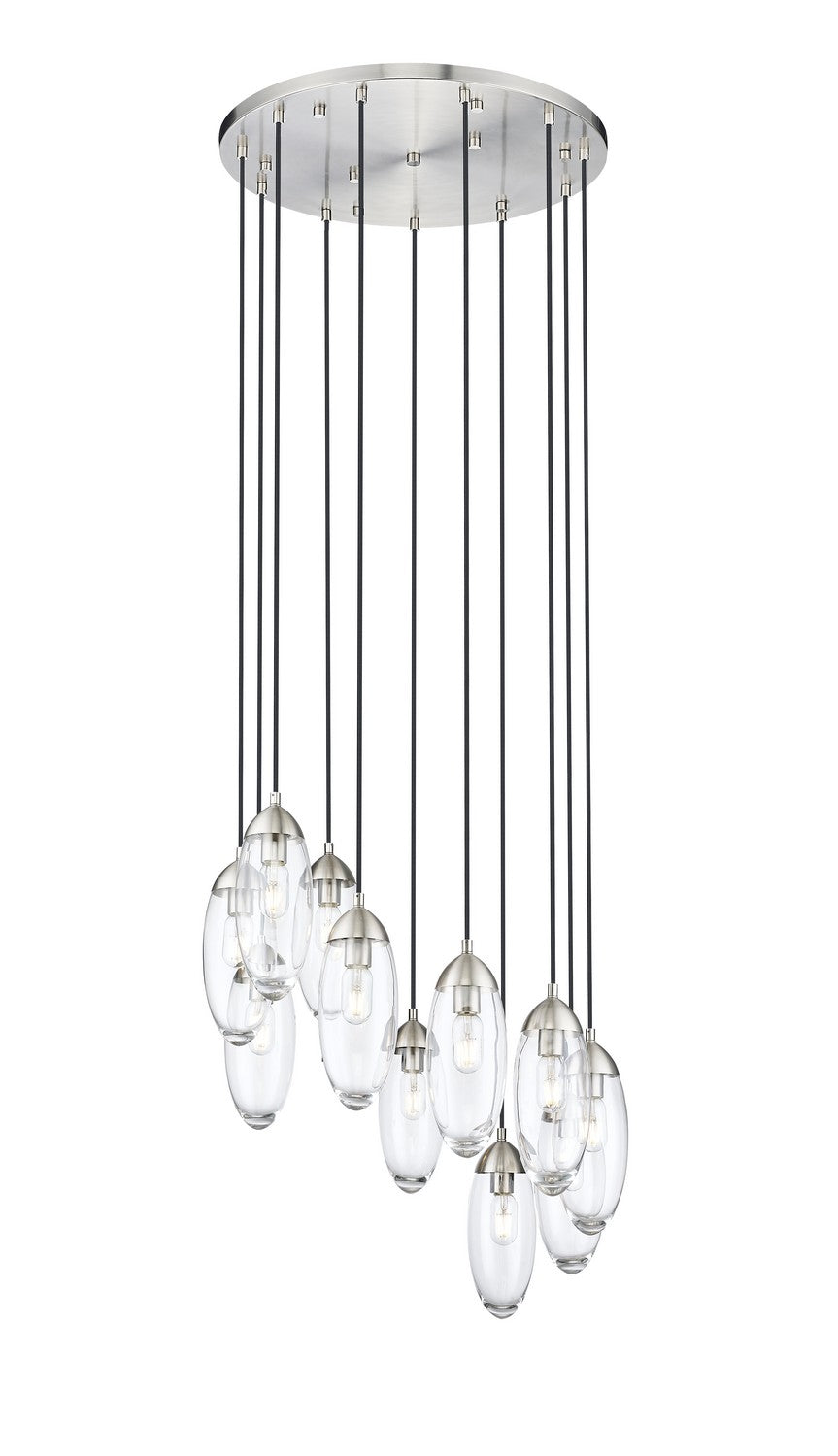 Arden 11 Light Chandelier in Brushed Nickel by Z-Lite Lighting