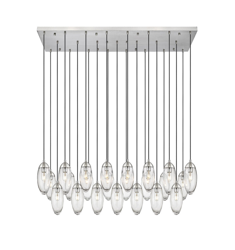 Arden 23 Light Linear Chandelier in Brushed Nickel by Z-Lite Lighting