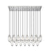 Arden 23 Light Linear Chandelier in Brushed Nickel by Z-Lite Lighting