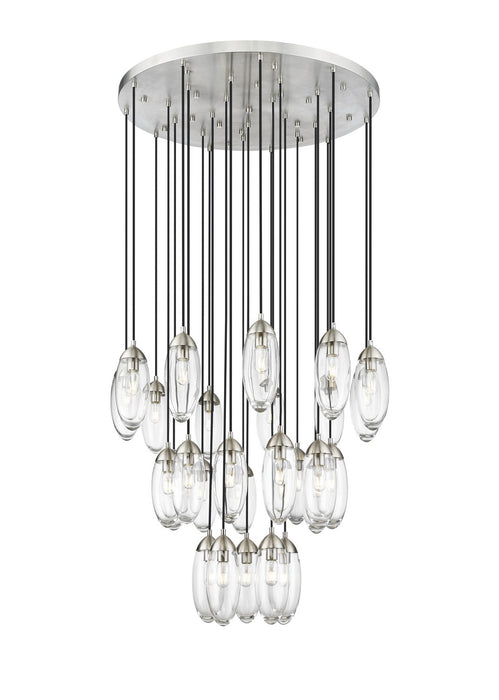 Arden 27 Light Chandelier in Brushed Nickel by Z-Lite Lighting