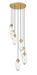 Arden Seven Light Chandelier in Rubbed Brass by Z-Lite Lighting