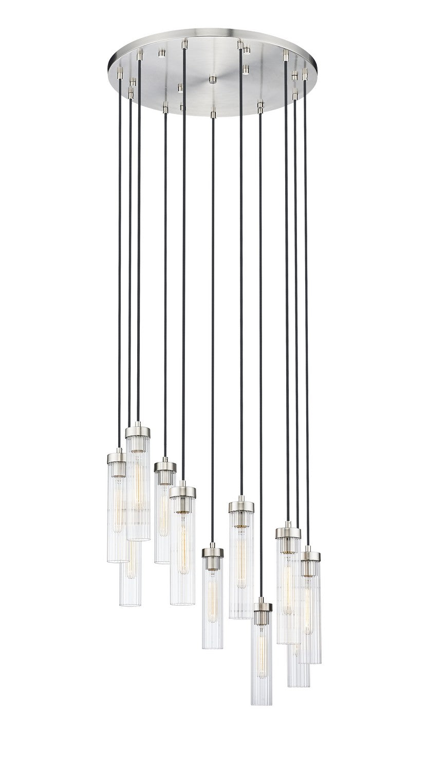 Beau 11 Light Chandelier in Brushed Nickel by Z-Lite Lighting