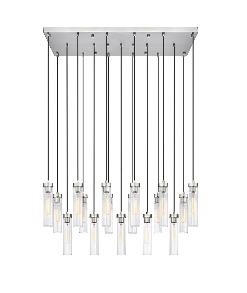 Beau 17 Light Linear Chandelier in Brushed Nickel by Z-Lite Lighting
