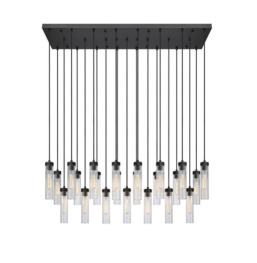 Beau 23 Light Linear Chandelier in Matte Black by Z-Lite Lighting