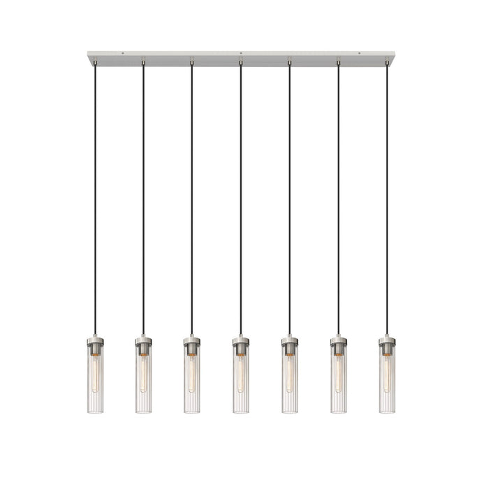 Beau Seven Light Linear Chandelier in Brushed Nickel by Z-Lite Lighting