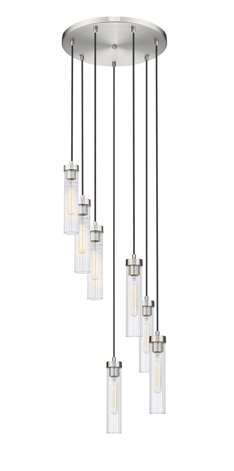Beau Seven Light Chandelier in Brushed Nickel by Z-Lite Lighting