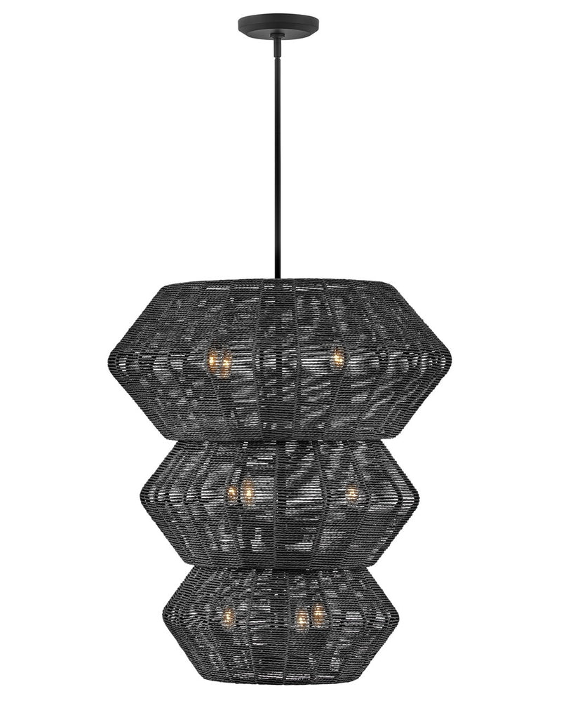 Luca LED Chandelier in Black by Hinkley Lighting