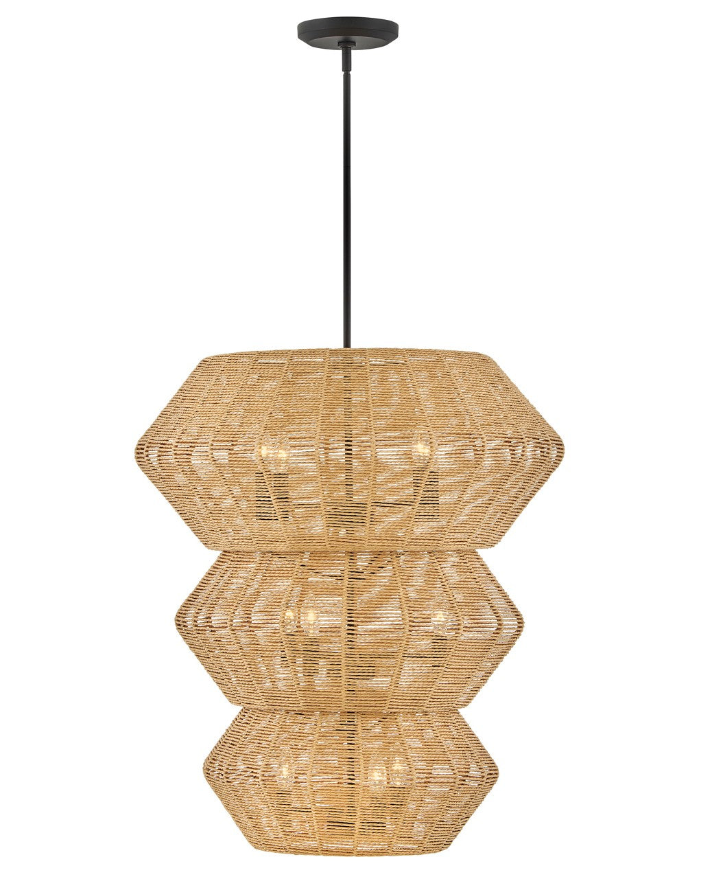 Luca LED Chandelier in Black by Hinkley Lighting