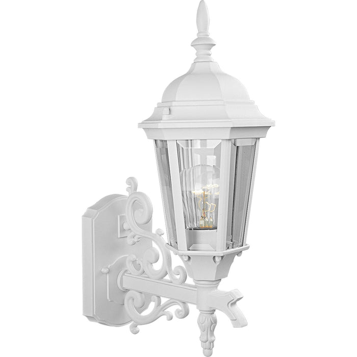 Welbourne 1-Light Wall Lantern in Textured White