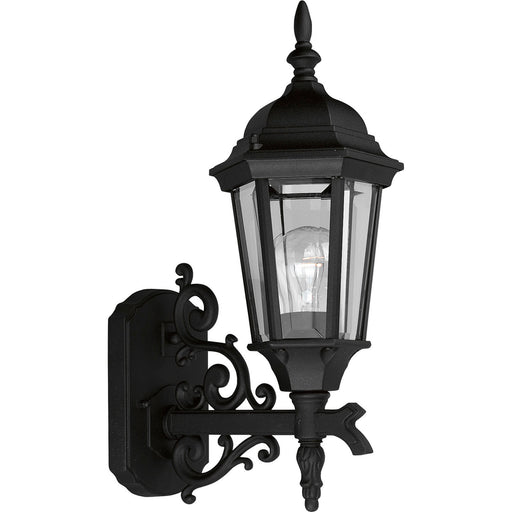 Welbourne 1-Light Wall Lantern in Textured Black