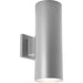 Outdoor Up/Down Wall Cylinder in Metallic Gray