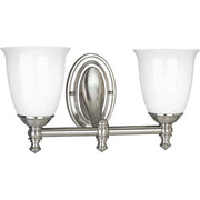 Victorian 2-Light Bath & Vanity Lighting in Brushed Nickel