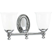 Victorian 2-Light Bath & Vanity Lighting in Polished Chrome