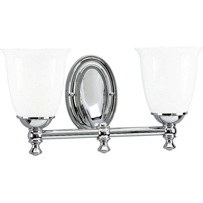 Victorian 2-Light Bath & Vanity Lighting in Polished Chrome