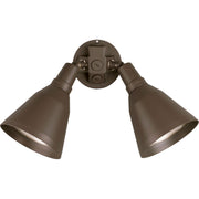 2-Light Adjustable Swivel Flood Light in Antique Bronze