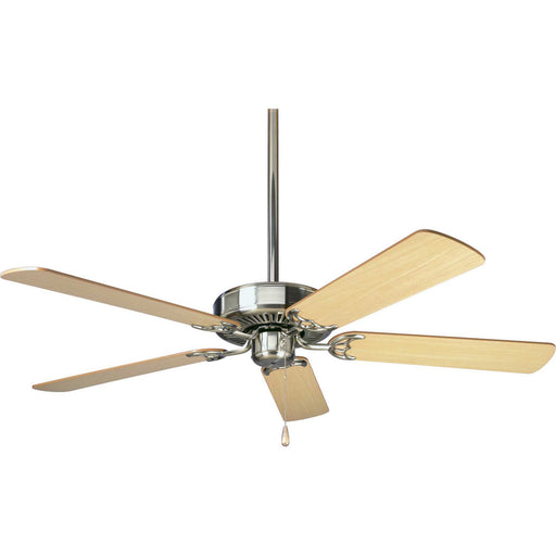 Airpro 52" 5-Blade Ceiling Fan in Brushed Nickel with Cherry/Natural Cherry Blade