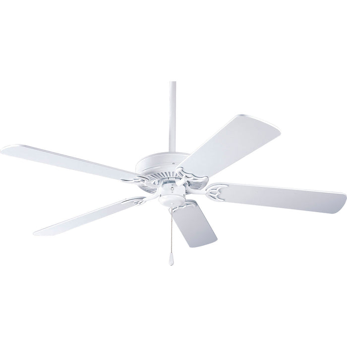Airpro 52" 5-Blade Ceiling Fan in White with White Blade