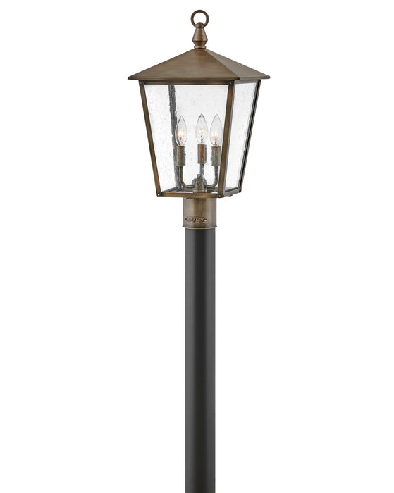 Huntersfield Medium Post or Pier Mount Lantern in Burnished Bronze