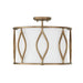 Cohen Three Light Semi-Flush Mount in Mystic Luster