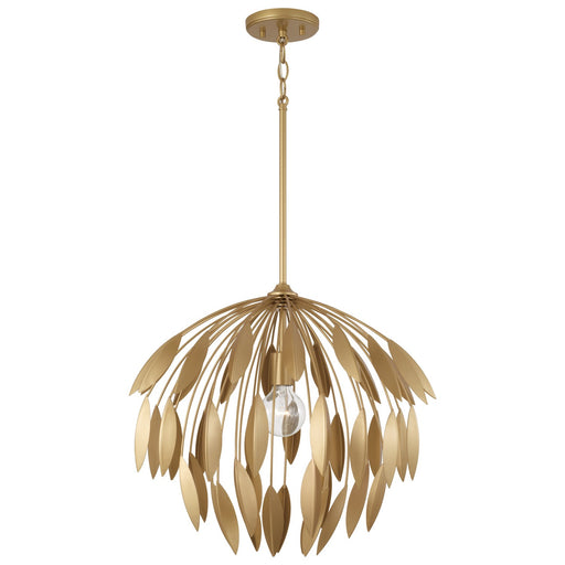 Margeaux One Light Pendant in Buffed Gold