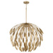 Margeaux Five Light Pendant in Buffed Gold