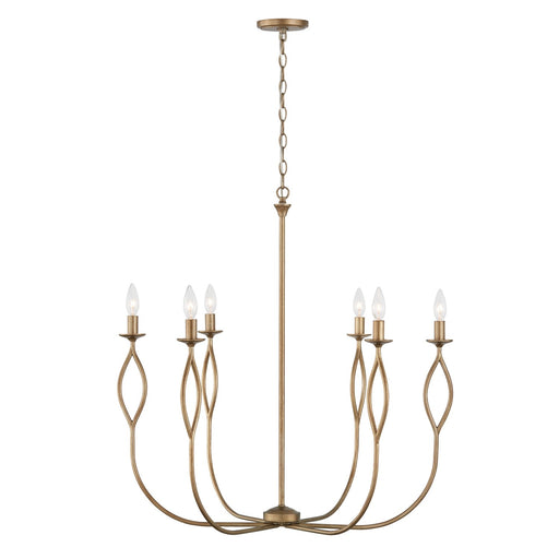 Cohen Six Light Chandelier in Mystic Luster