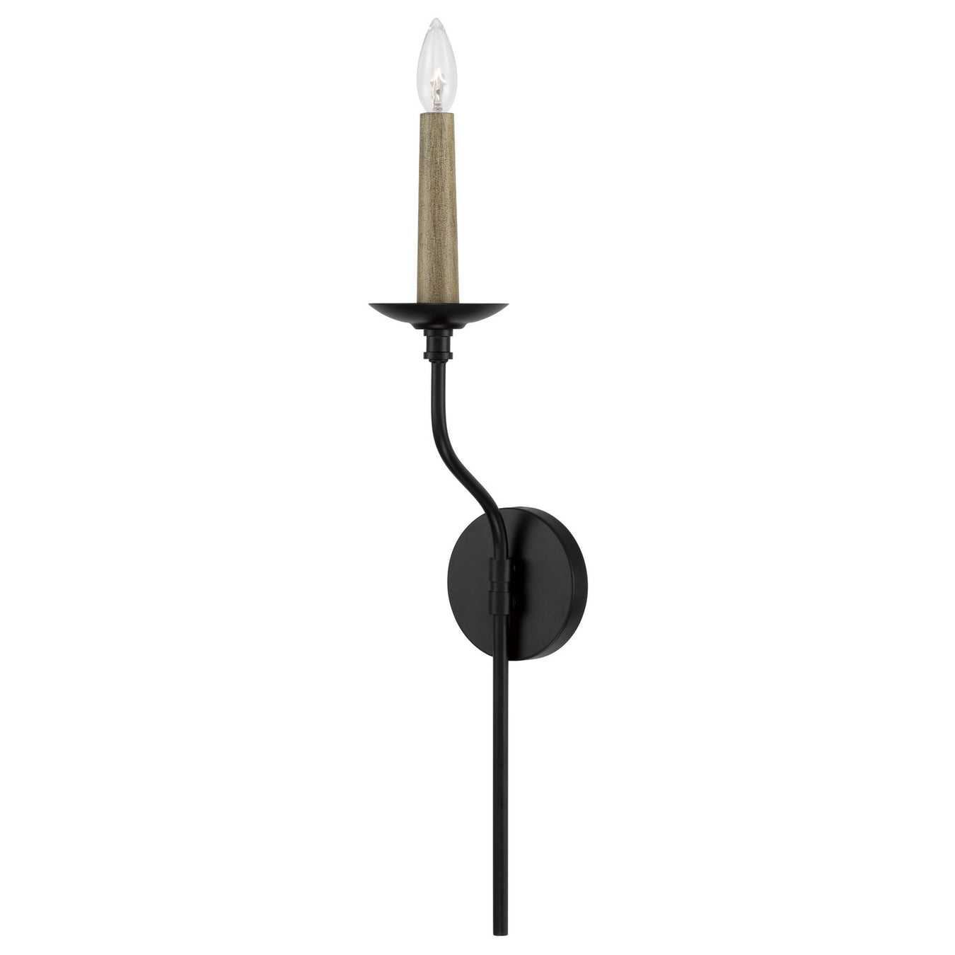 Wilder One Light Wall Sconce in Matte Black