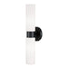 Theo Two Light Wall Sconce in Matte Black