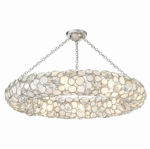 Palla 8-Light Semi-Flush Mount in Antique Silver by Crystorama - MPN 528P-SA_CEILING
