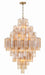Addis 20 Light Chandelier in Aged Brass with Amber Glass by Crystorama - MPN ADD-319-AG-AM