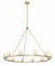 Aragon LED Chandelier in Soft Brass by Crystorama - MPN ARA-10266-SB-ST