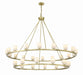 Aragon LED Chandelier in Soft Brass by Crystorama - MPN ARA-10269-SB-ST
