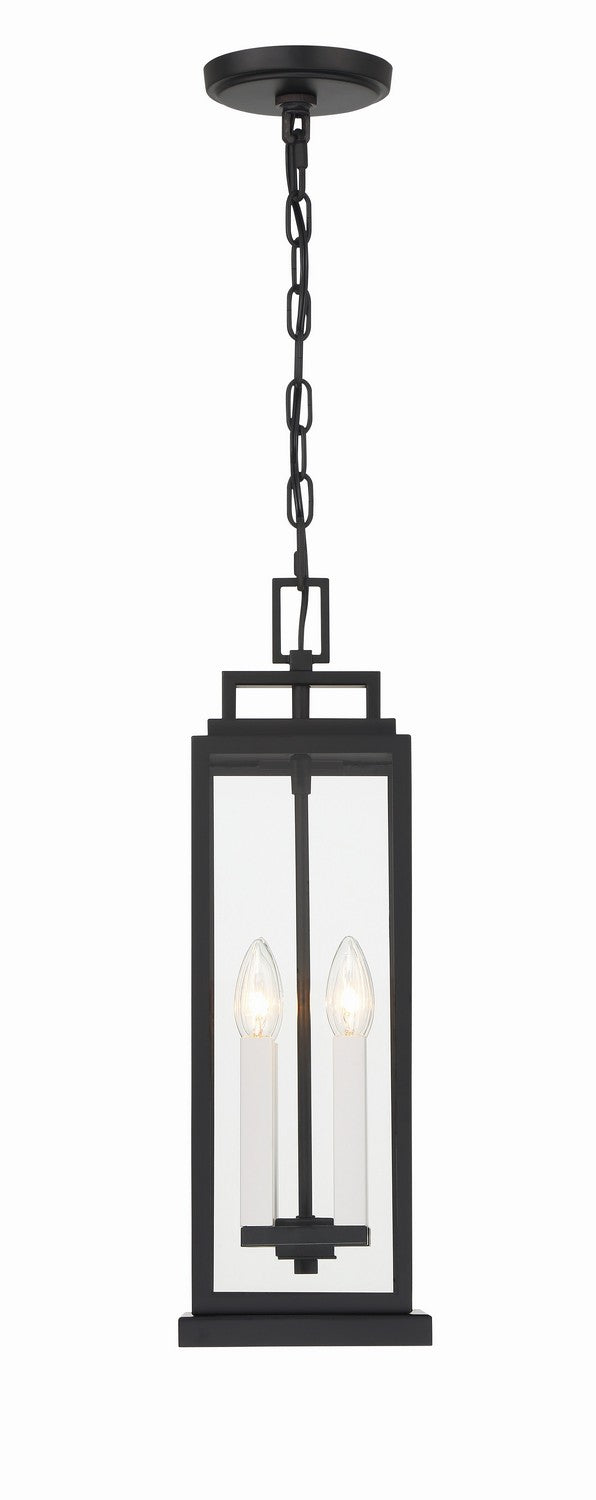 Aspen 4-Light Outdoor Pendant in Matte Black by Crystorama - MPN ASP-8915-MK