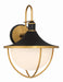 Atlas 3-Light Outdoor Wall Sconce in Matte Black & Textured Gold by Crystorama - MPN ATL-703-MK-TG