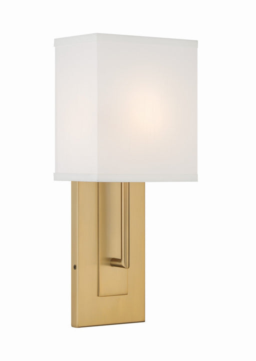 Brent 1-Light Wall Sconce in Vibrant Gold by Crystorama - MPN BRE-A3631-VG