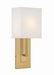 Brent 1-Light Wall Sconce in Vibrant Gold by Crystorama - MPN BRE-A3631-VG