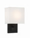 Brent 1-Light Wall Sconce in Black Forged by Crystorama - MPN BRE-A3632-BF