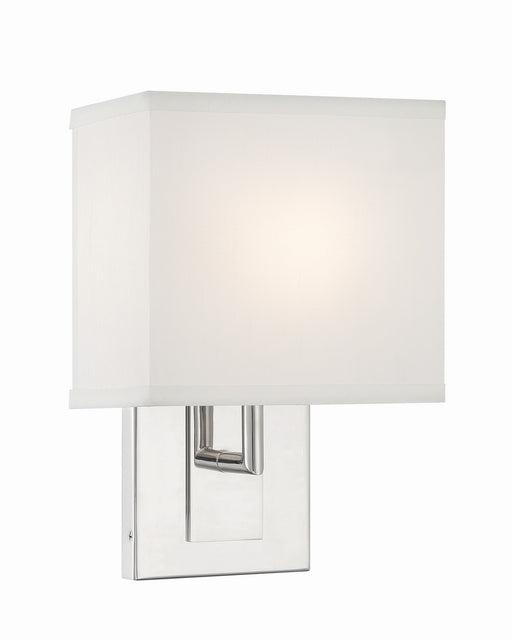 Brent 1-Light Wall Sconce in Polished Nickel by Crystorama - MPN BRE-A3632-PN