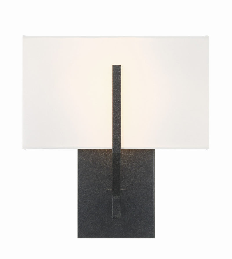 Carlyn 2-Light Wall Sconce in Black by Crystorama - MPN CAR-9202-BK