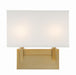 Durham 2-Light Wall Sconce in Vibrant Gold by Crystorama - MPN DUR-A3542-VG