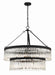 Emory 9-Light Chandelier in Black Forged by Crystorama - MPN EMO-5408-BF