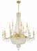 Haywood 22-Light Chandelier in Aged Brass by Crystorama - MPN HWD-7722-AG