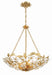 Marselle 6-Light Chandelier in Antique Gold by Crystorama - MPN MSL-306-GA