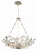 Marselle 6-Light Chandelier in Antique Silver by Crystorama - MPN MSL-306-SA