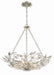 Marselle 6-Light Chandelier in Antique Silver by Crystorama - MPN MSL-306-SA